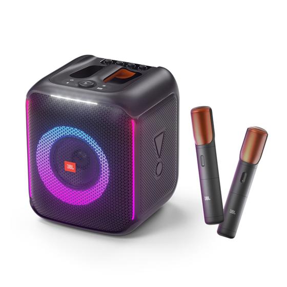 Caixa de Som JBL PartyBox Encore, 2 Microfones Sem Fio, Bluetooth, 100w, à Prova de Respingo IPX4 - Preta Menor preço em Caixa de Som JBL PartyBox Encore, 2 Microfones Sem Fio, Bluetooth, 100w, à Prova de Respingo IPX4 - Preta