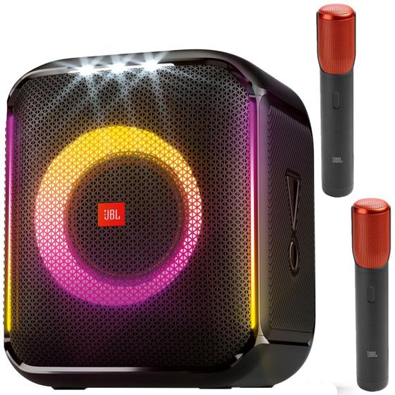 Caixa de Som JBL PartyBox Encore Bluetooth com 2 Microfone Sem Fio Entrada para Pendrive USB AUX P2 Menor preço em Caixa de Som JBL PartyBox Encore Bluetooth com 2 Microfone Sem Fio Entrada para Pendrive USB AUX P2