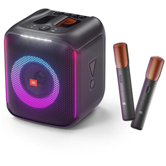 Imagem de Caixa de Som JBL Partybox Encore, com 2 Microfones Sem Fio, Light Show, Bluetooth, USB, 100W RMS, Preto - 58035034