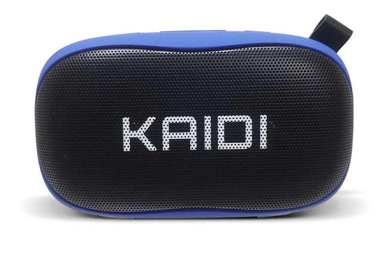 Caixa de Som Kaidi Azul/preto Kd811