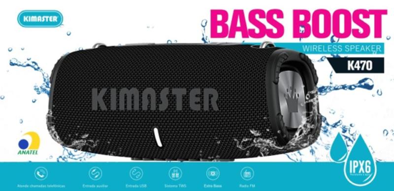 Imagem de Caixa de Som Kimaster K470 Bass Boost Bluetooth