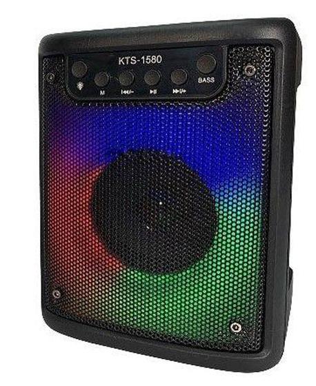 Imagem de caixa de som KTS-1580 3 wireless Caixa de som RGB Led Bluetooth KTS-1580 Portátil