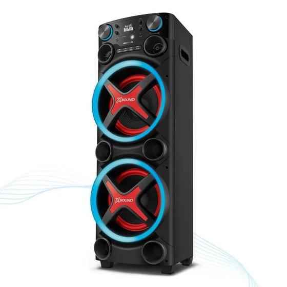 Caixa de Som Mondial Bluetooth 5.3 com Luzes LED 2200W RMS APP Bivolt - TM-2200