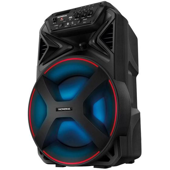 Imagem de Caixa de Som Mondial Connect Party Plus CM-250 Bivolt - Bluetooth Amplificada Portátil 250W 8” USB