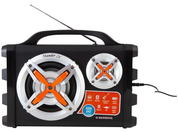 Imagem de Caixa de Som Mondial Multi Connect Thunder - IX MCO-09 Bluetooth Amplificada 100W USB