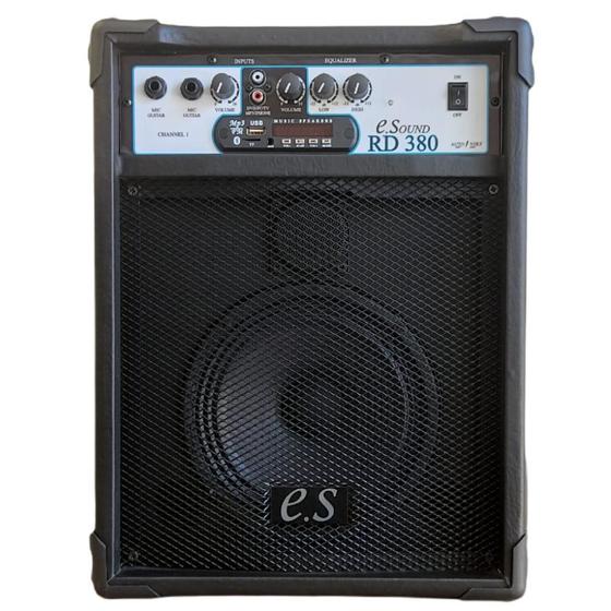 Caixa De Som Multiuso Rd 380 Fm/Usb/Sd/Bluetooth - 50 Watts Menor preço em Caixa De Som Multiuso Rd 380 Fm/Usb/Sd/Bluetooth - 50 Watts