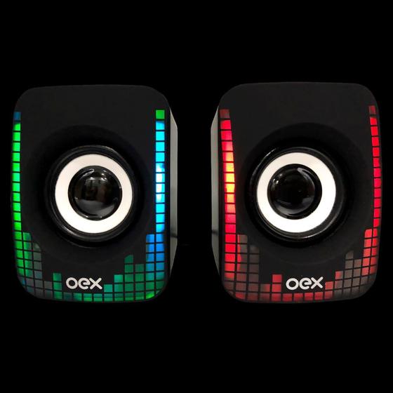 Caixa de Som OEX Dizy PR SK202 Preto RGB Menor preço em Caixa de Som OEX Dizy PR SK202 Preto RGB