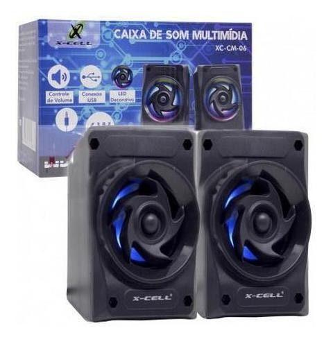 Imagem de Caixa De Som P2 Usb Com Led Decorativo - Xc-cm-06