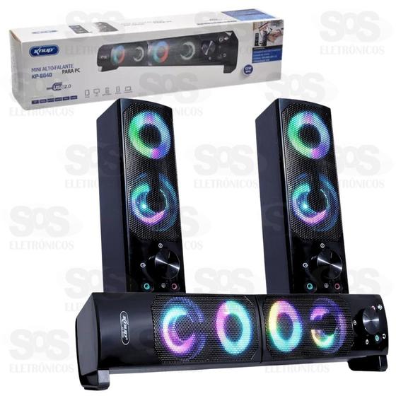 Imagem de Caixa De Som Para Pc  e Notebook 12w Knup Subwoofer Usb/P2