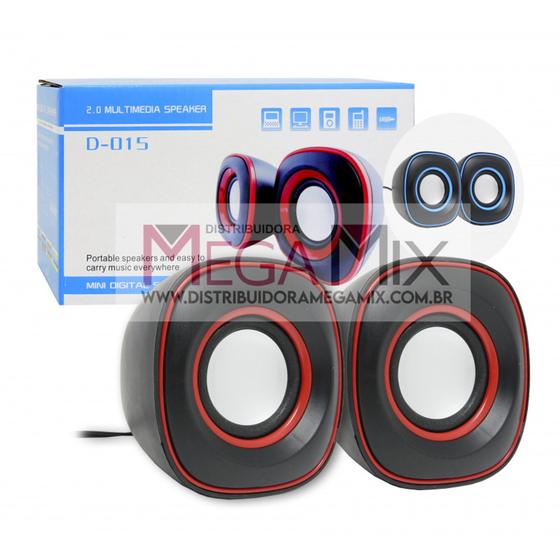 Imagem de Caixa de Som para PC/Notebook 5W D-015 - Multimídia Speaker