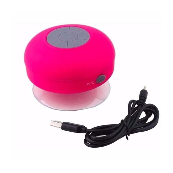 Imagem de Caixa De Som Portatil Bluetooth Resistente à Água - Rosa