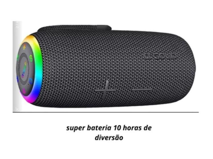Imagem de Caixa De Som Portátil Bluetooth Sem Fio Potente Led 30 W TWS