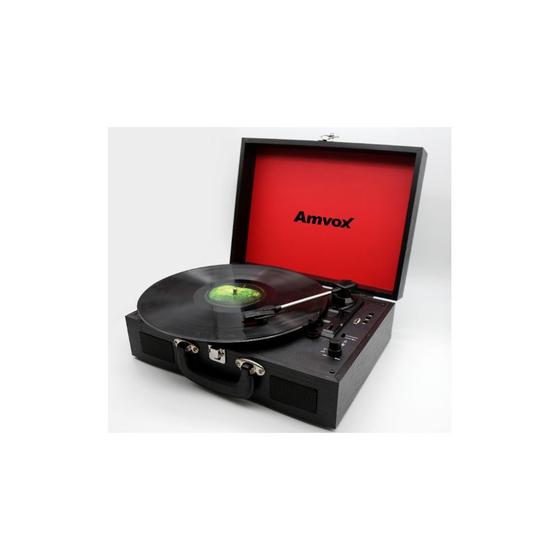 Caixa de Som Portátil Case em Madeira Vitrola USB/AUX 20W RMS AMVOX AVT 1199 Menor preço em Caixa de Som Portátil Case em Madeira Vitrola USB/AUX 20W RMS AMVOX AVT 1199