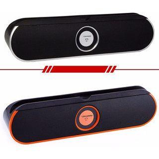 Imagem de Caixa De Som Portátil Com Bluetooth Dock Preto Com Prata