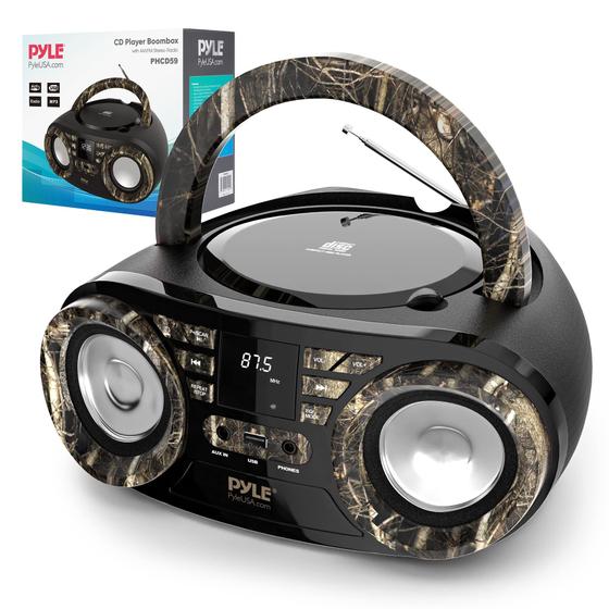 Imagem de Caixa de Som Portátil com Bluetooth e Leitor de CD Pyle PHCD59.5
