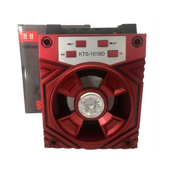 Imagem de Caixa de Som Portátil com Bluetooth Rádio Suporte para Celular  Kts-1018a/b/c/d