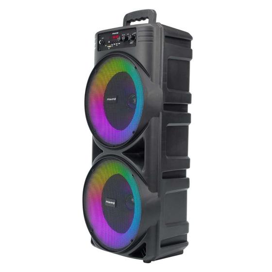 Imagem de Caixa de Som Portátil Frahm Multiuso TF370 TWS - Bluetooth / USB / Leds