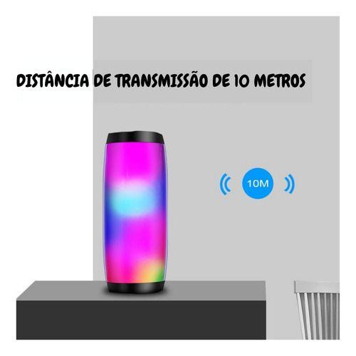 Imagem de Caixa De Som Portátil Led Bluethooth Usb Cor Sortida
