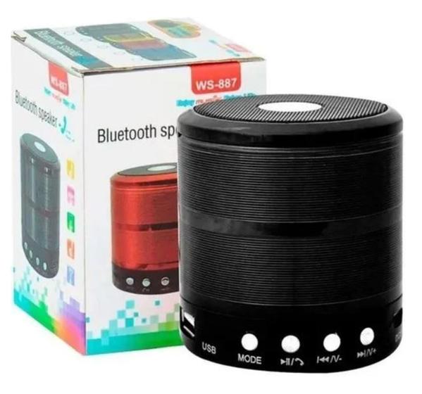 Imagem de Caixa De Som Portátil Mini Speaker Ws-887 Bluetooth PREMIUM