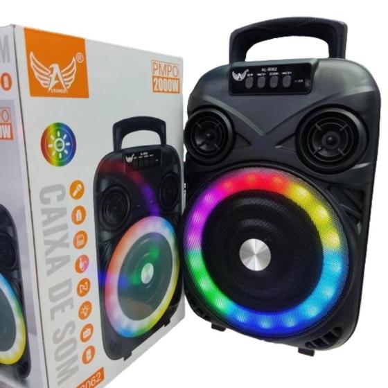 Imagem de Caixa de som Portátil Rádio FM Bluetooth 2000W de PMPO