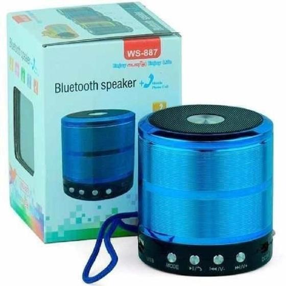 Imagem de Caixa De Som Portátil Speaker Ws-887 - Azul