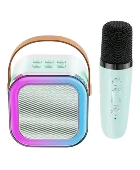 Imagem de Caixa de Som Profissional Karaokê Com Microfone Sem Fio Bluetooth