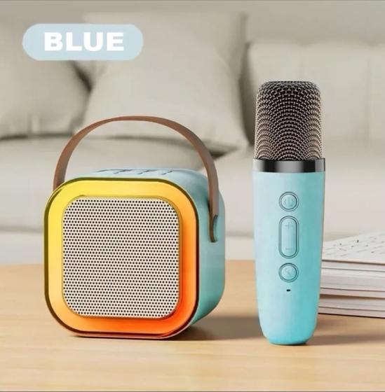Imagem de Caixa de Som Profissional Karaokê Com Microfone Sem Fio Bluetooth