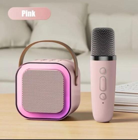 Imagem de Caixa de Som Profissional Karaokê Com Microfone Sem Fio Bluetooth
