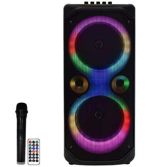 Imagem de Caixa de Som Prosper P-1828 2 de 8" 5.000 Watts P.M.P.O com Bluetooth/USB e Radio FM - Preta