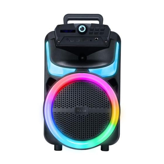 Imagem de Caixa de Som Pulse Burst 250W RMS 8” LED RGB Bluetooth AUX USB FM - SP402E