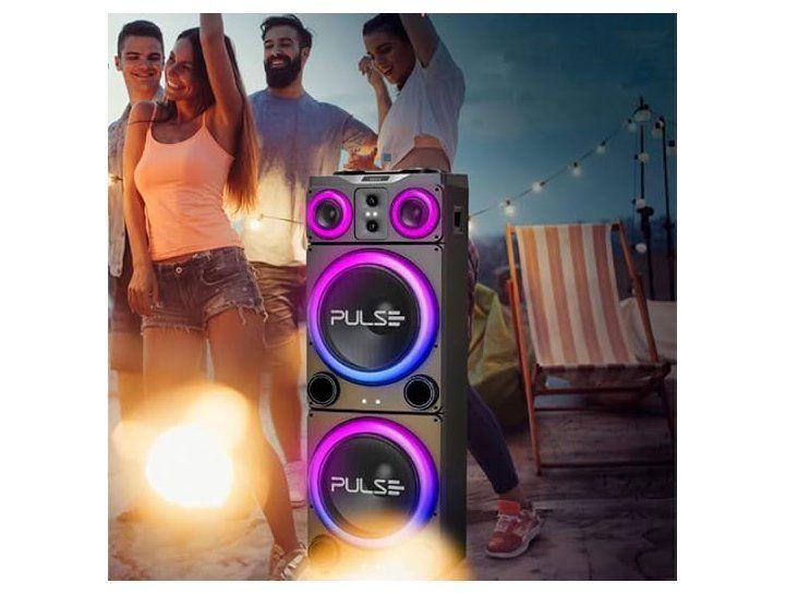 Caixa de Som Pulse Torre Double SP515 15 pol" LED Bluetooth- 3500w