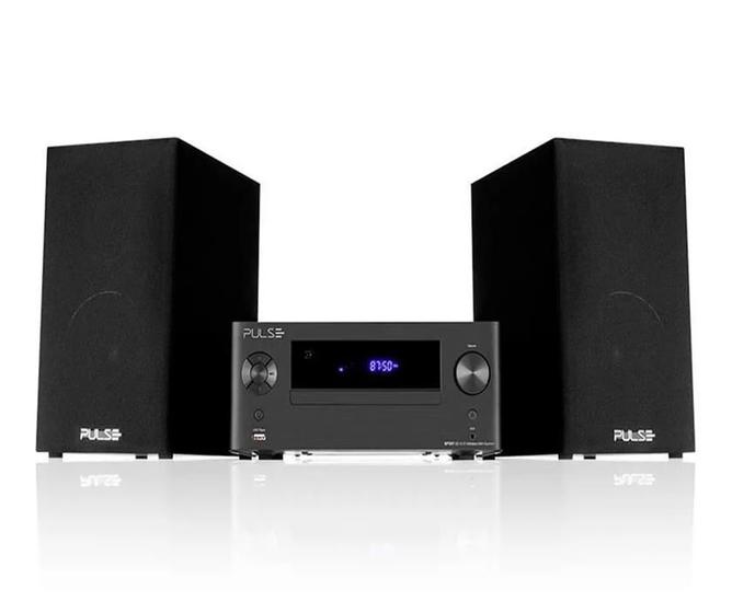 Caixa de Som Retro Pulse Mini System Vintage Cd/bt/usb/sd/fm/aux 250w