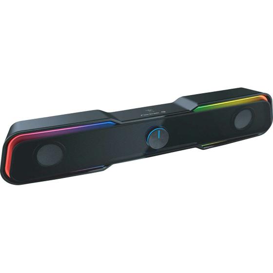 Caixa de Som Soundbar Gamer 6W Led Para PC Black Hawk Fortrek Menor preço em Caixa de Som Soundbar Gamer 6W Led Para PC Black Hawk Fortrek