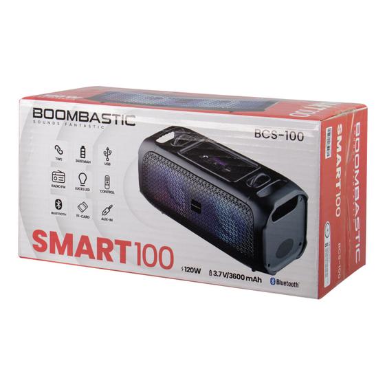 Imagem de Caixa de som Speaker Boombastic SMART100 BCS-100 - USB/SD - - 120W - Preto