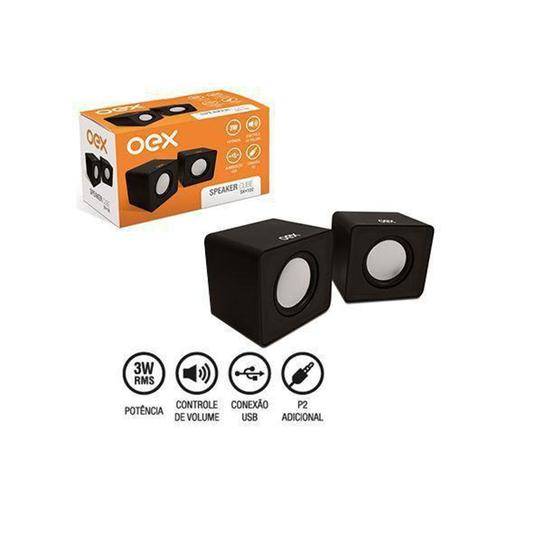 Imagem de Caixa de som speaker cube 3w mini oex