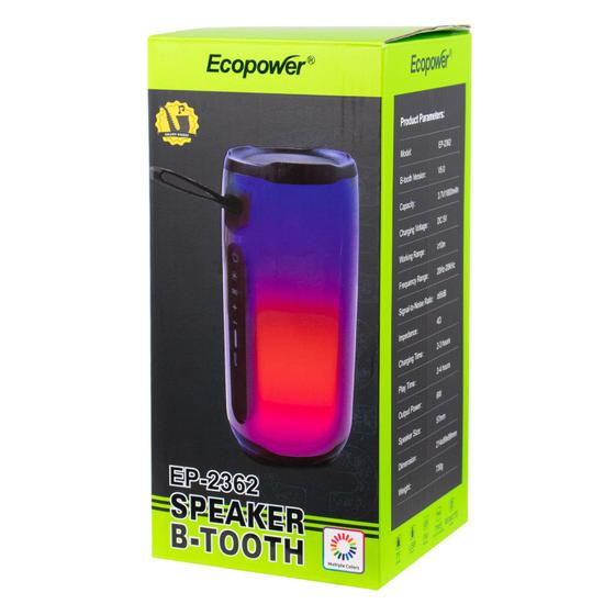 Imagem de Caixa de som Speaker Ecopower EP-2362 - USB/SD - 6W - Preto