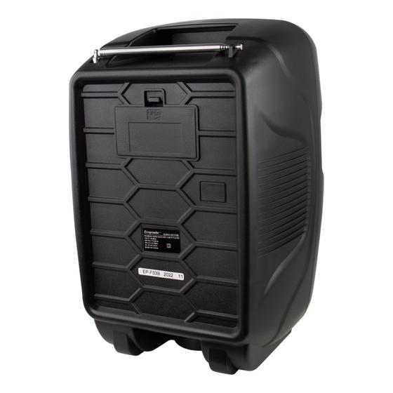 Imagem de Caixa de som Speaker Ecopower EP-F33B - USB/SD/Aux - - com Microfone - Preto