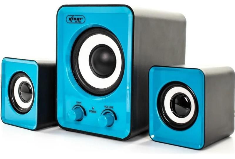 Caixa De Som Sub Woofer 12W Rms Pc Usb P2 Portatil Potente - Knup ...