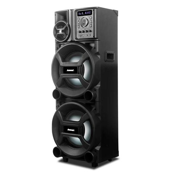 Caixa de Som Torre Acústica Amvox Titan Black 1400W ACA1402 - Caixa de ...