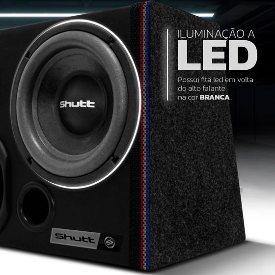 Imagem de Caixa De Som Trio Dutada Shutt Subwoofer Concept 8 Polegadas 400w LED + Driver + Corneta + Tweeter