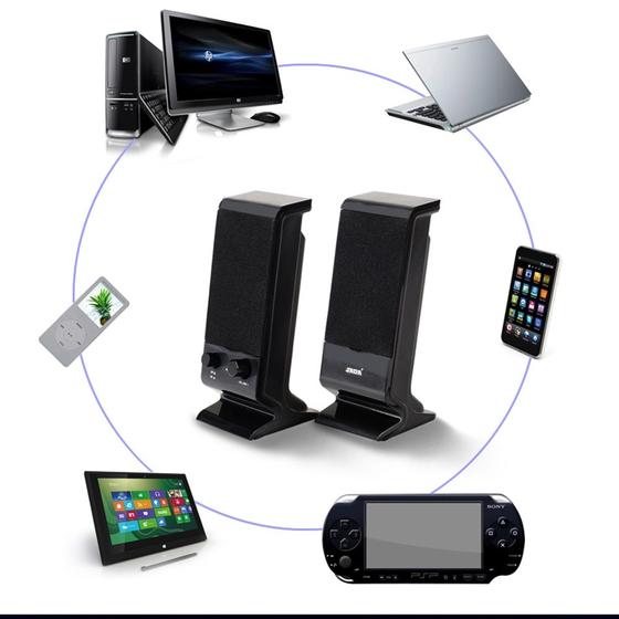 Imagem de Caixa de Som USB 3D com Alto-Falantes Surround - para Computador, Notebook e TV