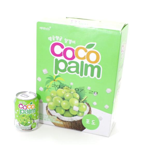 Imagem de Caixa de Suco de Uva com pedaços de Coco CocoPalm Haitai - 238ml x 12unidades