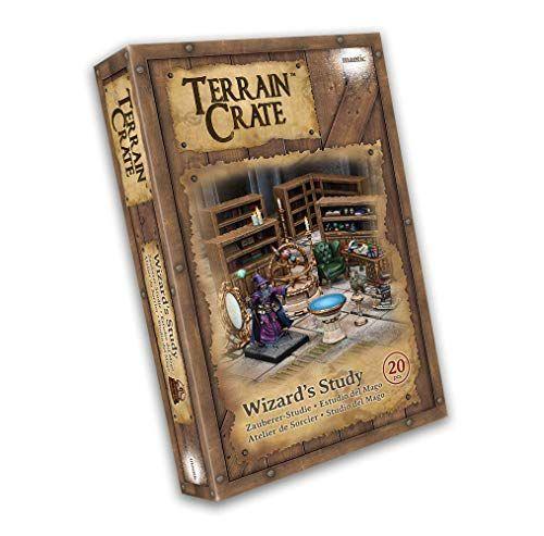 Imagem de Caixa de Terreno - Wizards estuda conjunto de tamanho médio  Miniaturas 3D altamente detalhadas  Acessório de jogo de mesa de cenário pré-montado para Wargames, jogos de tabuleiro e RPGs  Feito por Mantic Games