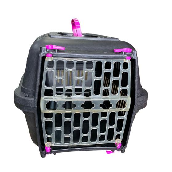 Imagem de Caixa de Transporte Cães Gatos Coelhos 27x32x45cm Até 7kg