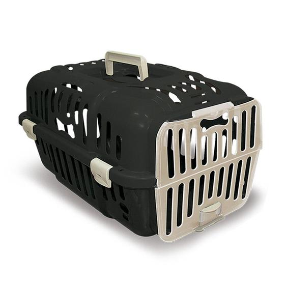 Imagem de Caixa de Transporte Gato Cachorro Pequeno Porte N1 Preta