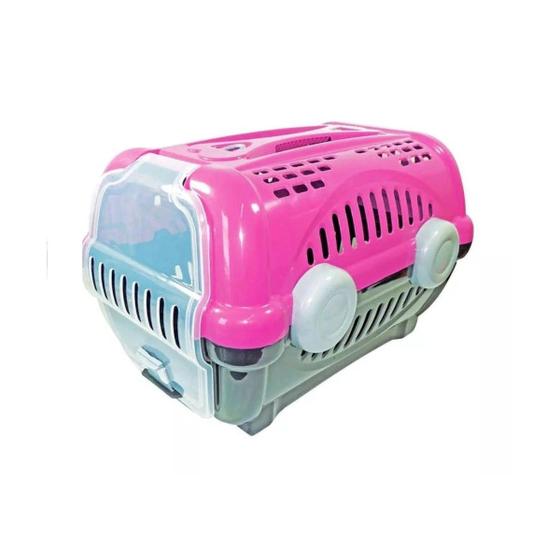 Imagem de Caixa de Transporte Luxo Para Cães e Gatos número 3 Cor Rosa