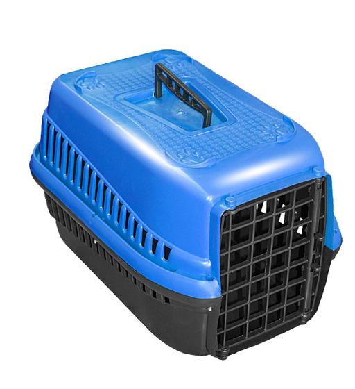 Imagem de Caixa De Transporte N.2 Cão Cachorro Gato Pequena Azul