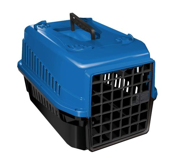 Imagem de Caixa De Transporte N3 Para Cães E Gatos Grande Azul