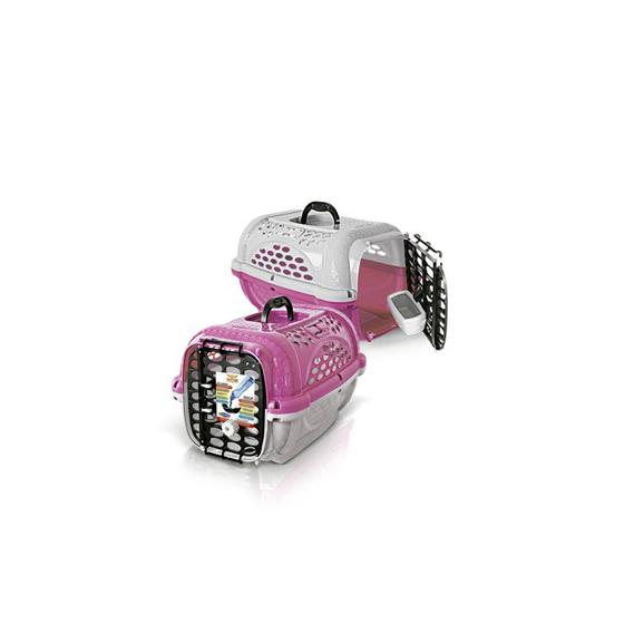 Caixa De Transporte Para Cães e Gatos Panther Nº 3 - Rosa Menor preço em Caixa De Transporte Para Cães e Gatos Panther Nº 3 - Rosa