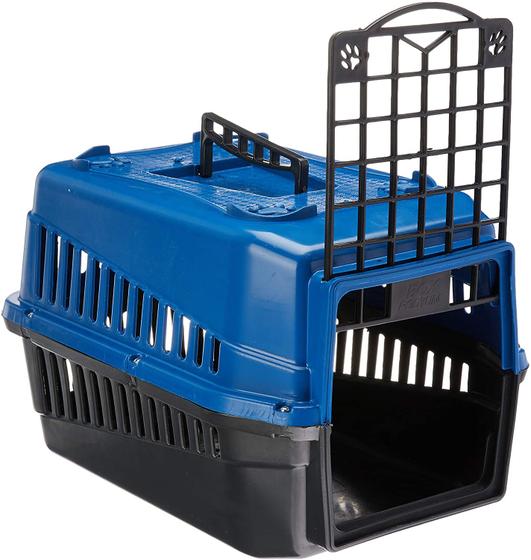 Imagem de Caixa de Transporte para Cães e Gatos Podyum Nº 4 Azul